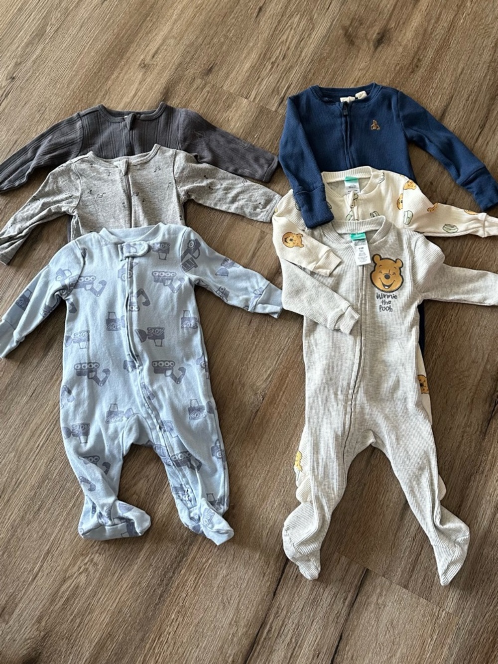 Baby Boy Clothes Bundle Size 0-3 Months |
6 Pieces | Like New | Footed One-Piece